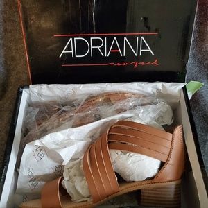 Adriana New York Sandals Size 5 Rust Color